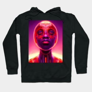 Netrunner Pink Girl Hoodie